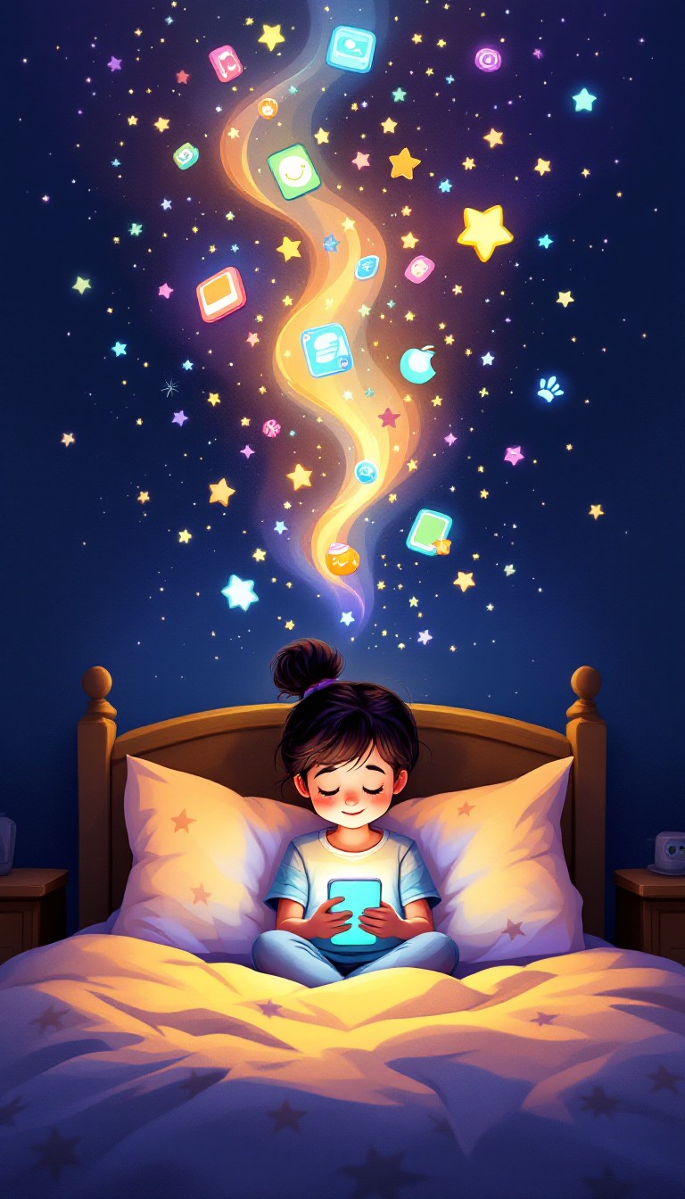 Free Digital Bedtime Magic Photo - Child, Smartphone, Bedroom ...
