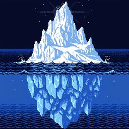 Free Frozen Pixel Depths Image - Iceberg, Pixel, Retro | Download at ...