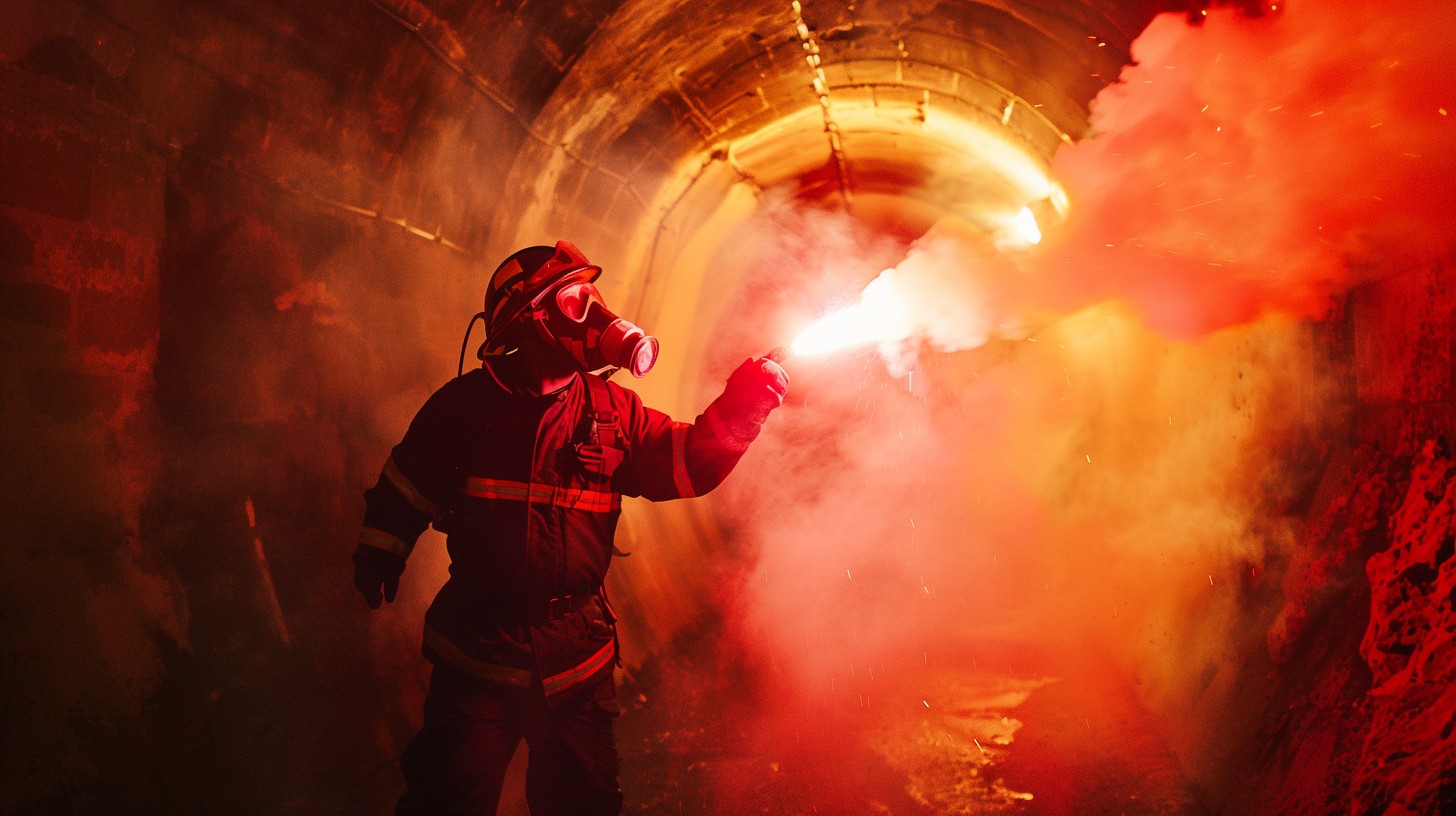 Fire Rescue Incursion Free Fiery Rescue Operation Image - Firefighter, Smoke, Tunnel ...