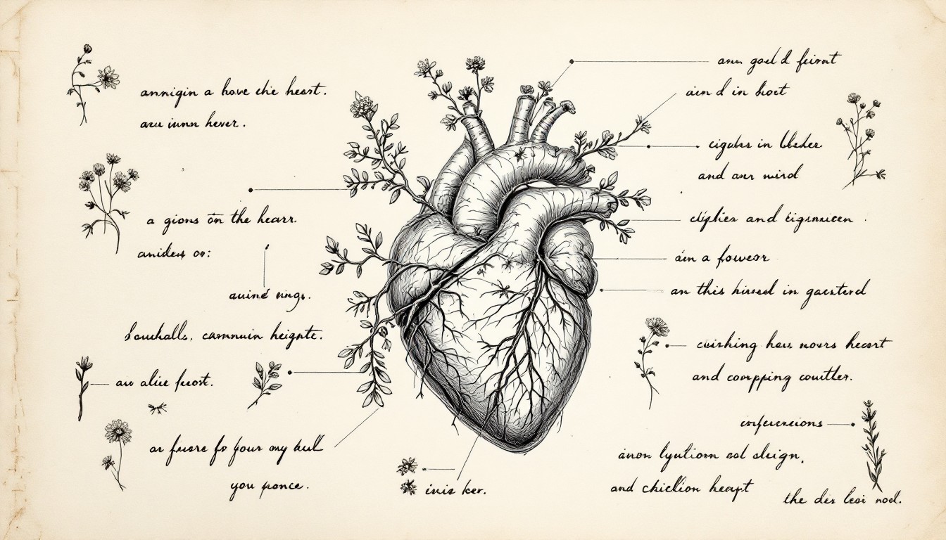 Heart Bioms Free Heart Botanical Study Image - Heart, Botanical, Anatomy | Download ...