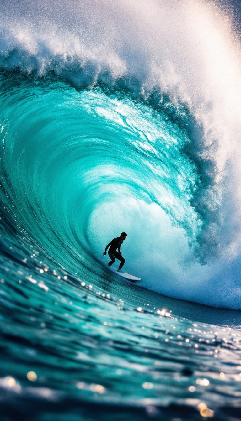 Wave Free Ridesrs Free Epic Wave Rider Image - Surfing, Wave, Ocean | Download at StockCake