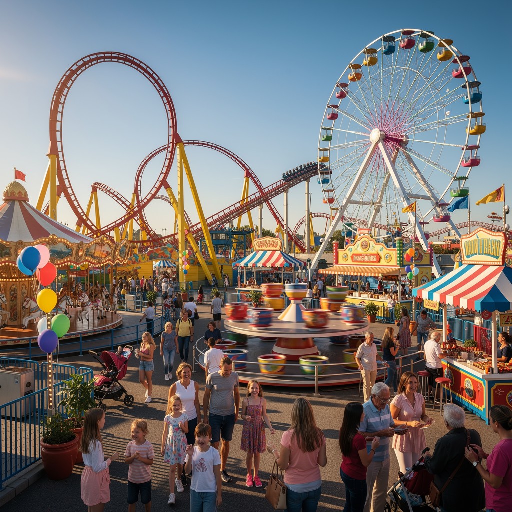 Circle Fun Ride Free Colorful Fun Rides Image - Amusement, Park, Carnival | Download at ...