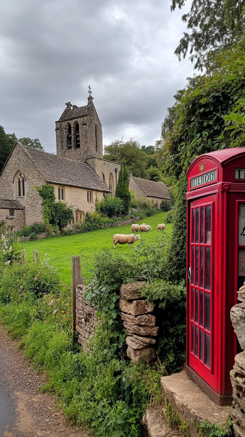 Village Multi Rustic Free Rustic Village Charm Image - Village, Church, Sheep | Download at ...
