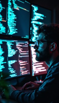 Free Coding Through Night Image - Programming, Developer, Code ...