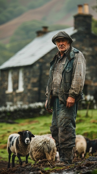 Shepherd Commoner Free Shepherd with Sheep Image - Shepherd, Sheep, Countryside ...