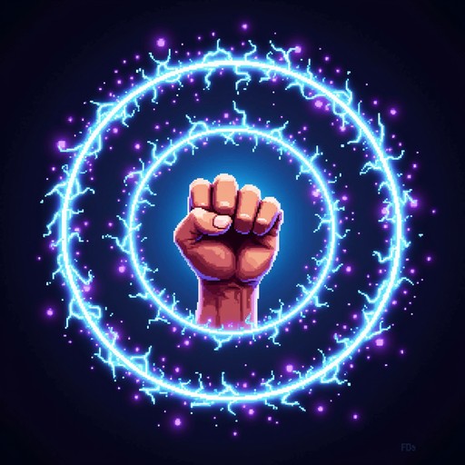 Free Radiant Defiant Fist Image - Fist, Pixelart, Power | Download at ...