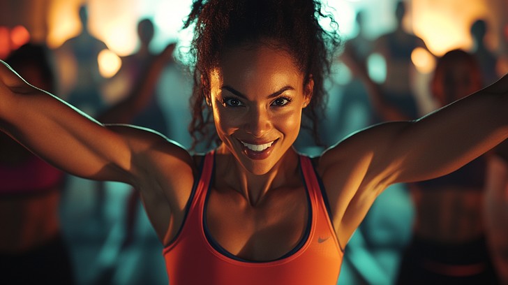 Free Energetic fitness class Image | Download at StockCake