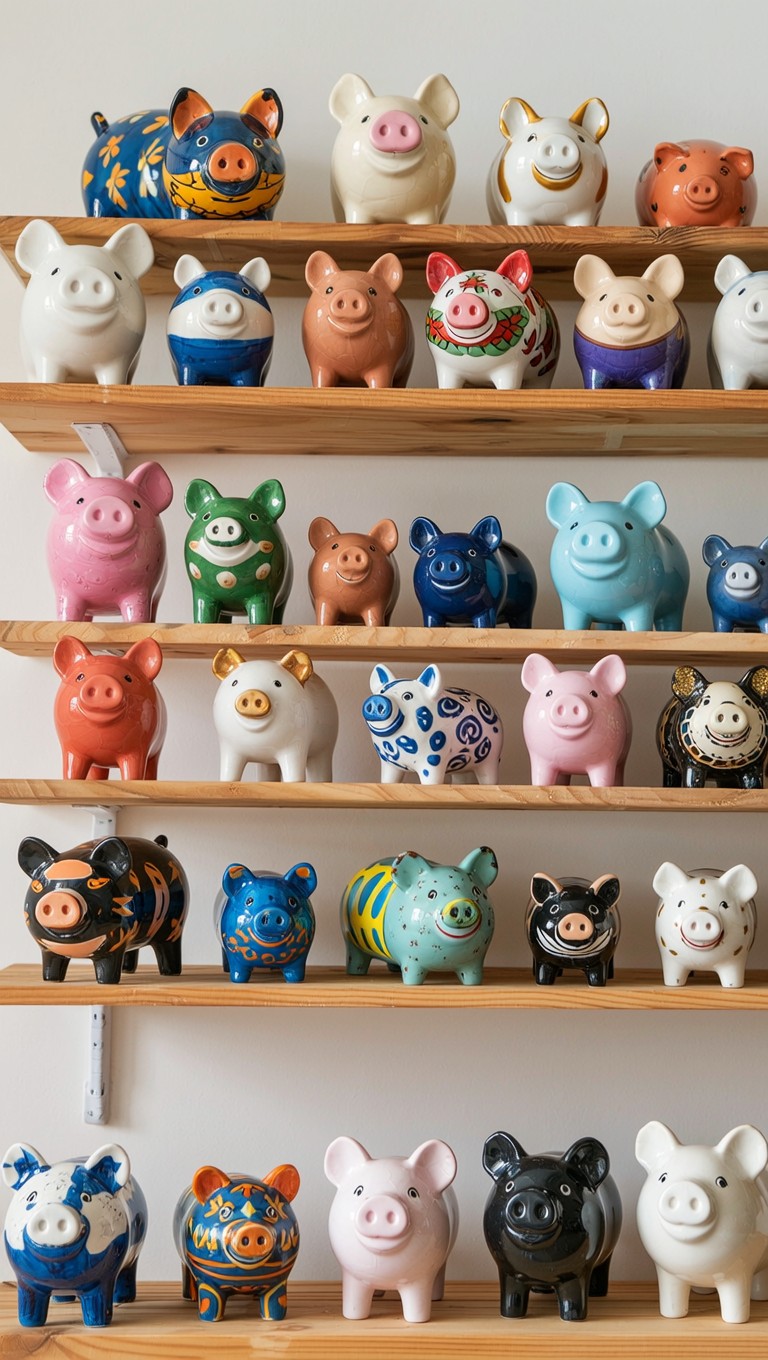 Free Colorful Pig Collection Image - Pigs, Ceramic, Figurines ...