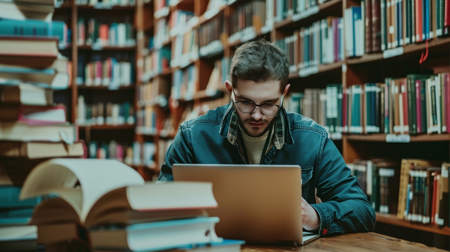 Free Studious Library Moment Image - Library, Student, Studying ...