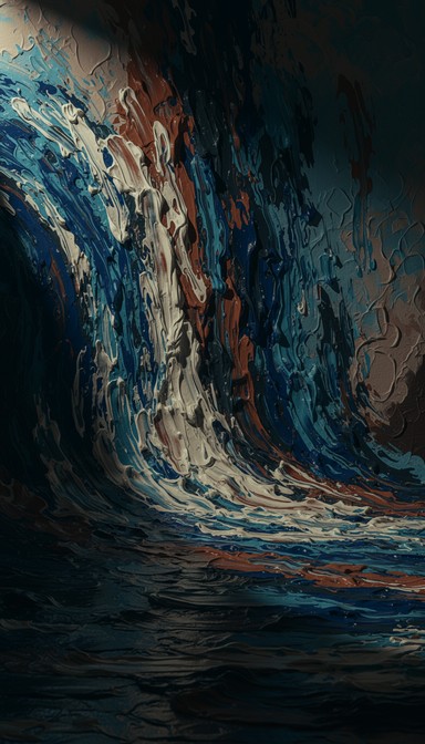 Free Cascading Blue Energy Photo - Abstract, Painting, Waves | Download ...