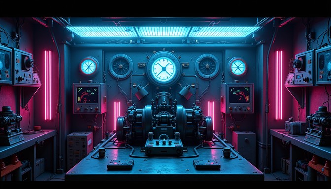 Free Neon Mechanical Nexus Image | Download at StockCake
