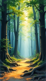 Free Enchanted Forest Path Image - Forest, Sunbeams, Path | Download at ...
