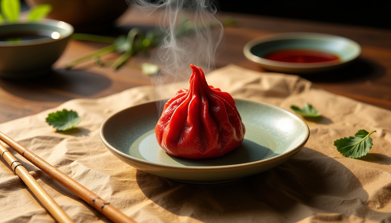 Dumpling Remy Free Steaming Red Dumpling Image - Dumpling, Red, Steam | Download at ...