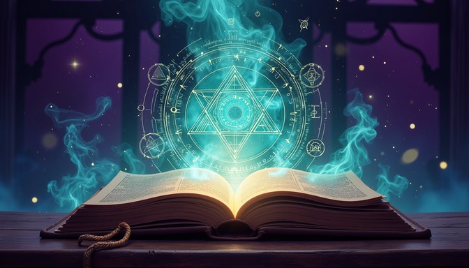 Translucent Sygils Free Techno-Mystical Portal Image - Grimoire, Magical, Holographic ...
