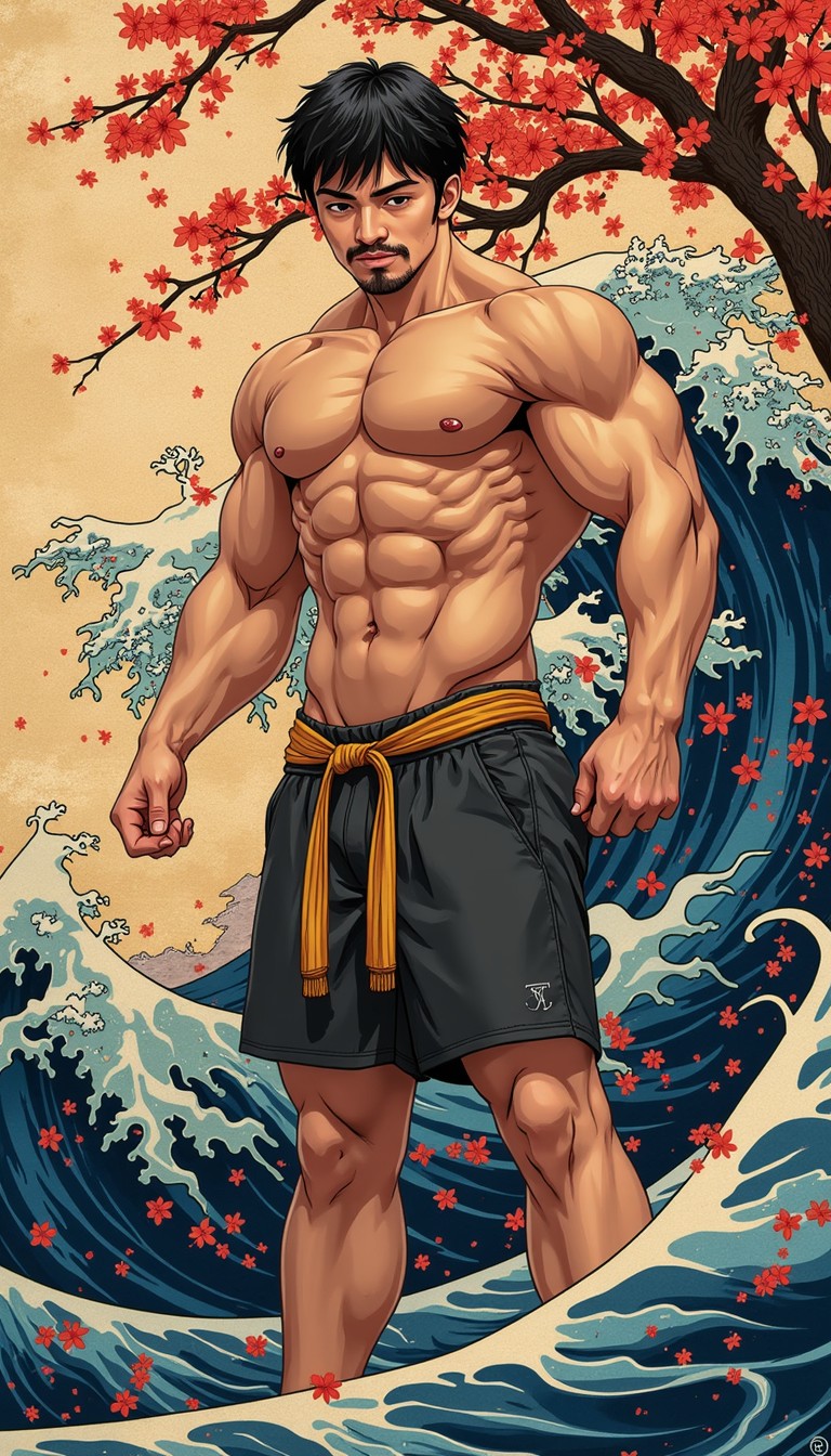 Free Strength Meets Tradition Image - Anime, Bodybuilder, Muscular ...