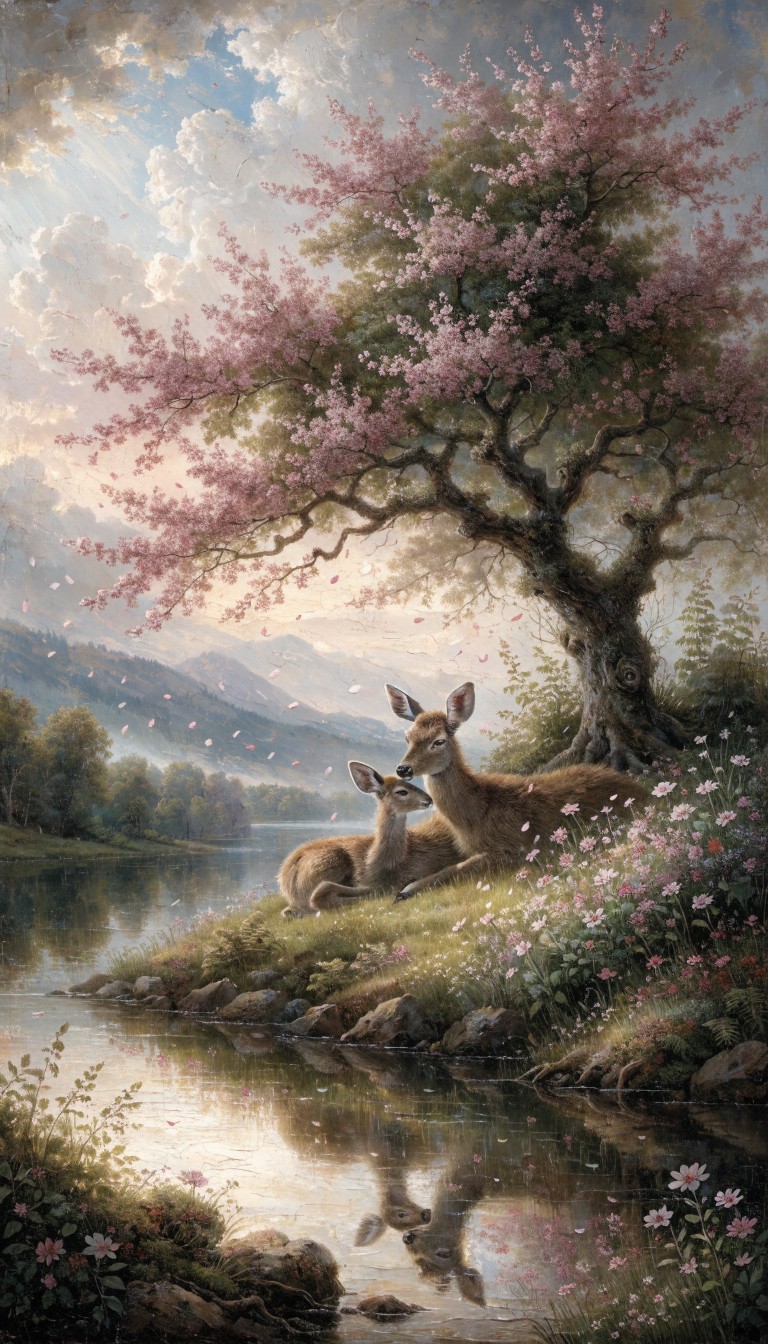 Free Springtime Deer Haven Image - Deer, Fawn, Meadow | Download at ...