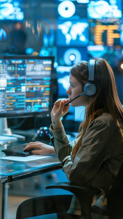 Free Focused Control Room Image | Download at StockCake