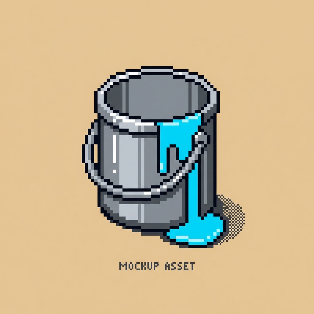 Free Pixel Paint Bucket Image - Pixel, Isometric, Bucket | Download at ...