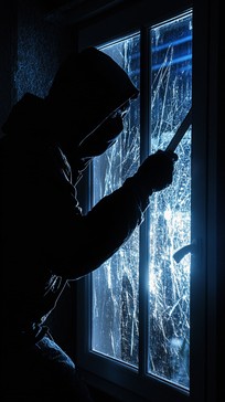 Slasher Breaking Through Window Free Burglar breaking window Image - Burglar, Nighttime, Window ...