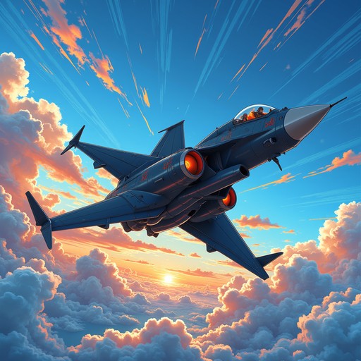 Plane Racing Anime Free Supersonic Anime Jet Image - Jet, Aircraft, Fighter | Download at ...