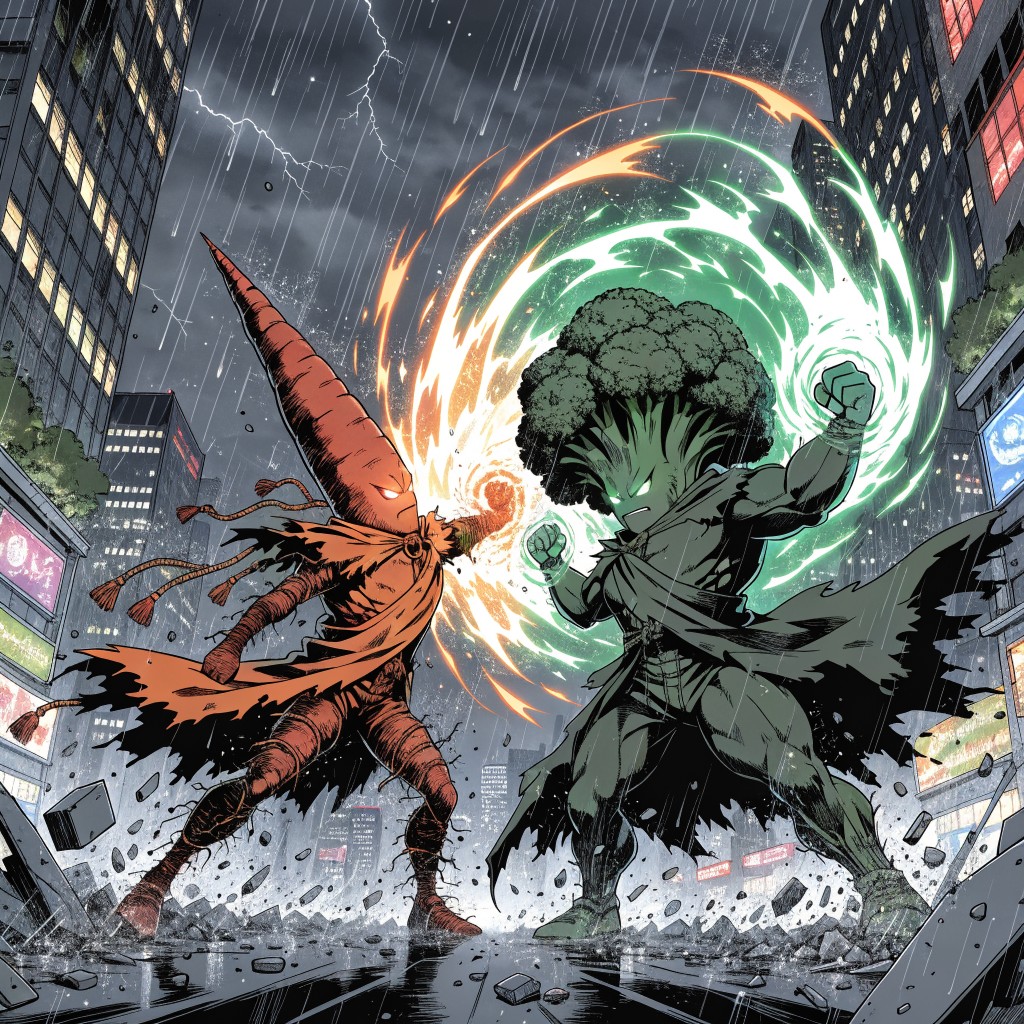 Free Epic Veggie Showdown Image - Anime, Battle, Vegetables | Download ...