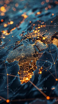 Free Connected Digital World Image - Global, Communication, Network ...
