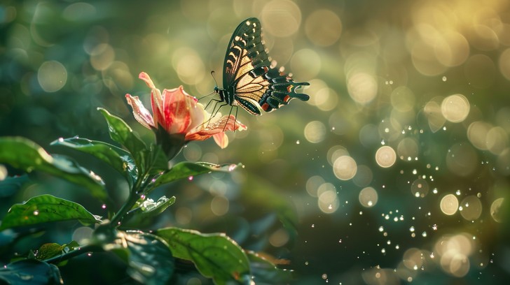 Free Butterfly on Rose Image - Butterfly, Rose, Garden | Download at ...