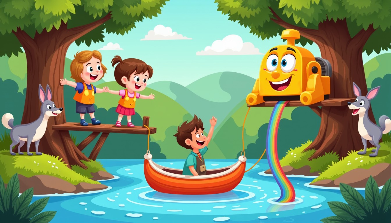 Free Riverside Adventure Fun Image - Forest, Children, River | Download ...