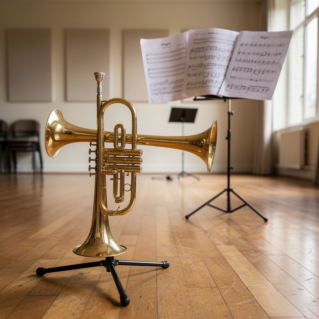 Trumpet Instrument Display Free Brass Trumpet Display Image - Trumpet, Brass, Music | Download at ...