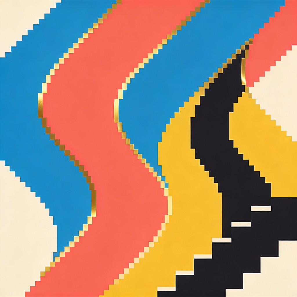 Free Flowing Pixel Waves Image - Pixel, Abstract, Geometric | Download ...