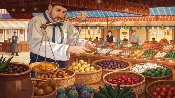 Download Spice Merchant's Scale Image - Market, Merchant, Scales ...