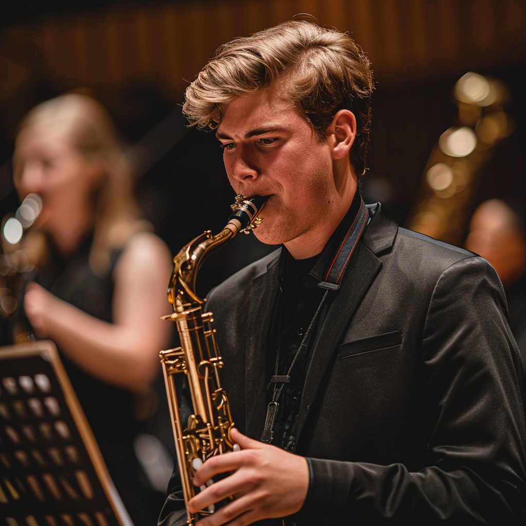 Saxophone Performance Student Free Saxophone Performance Focus Image - Saxophone, Musician, Concert ...