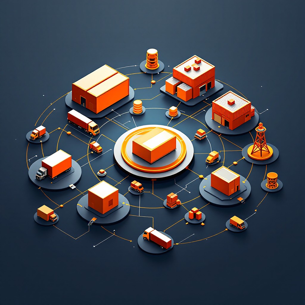 Free Connected Logistics Network Image - Logistics, Network, Supply ...