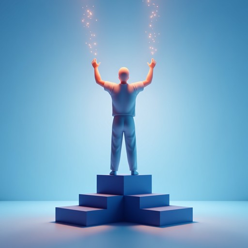 Free Victory in Blue Image - Triumphant, Minimalist, 3d | Download at ...