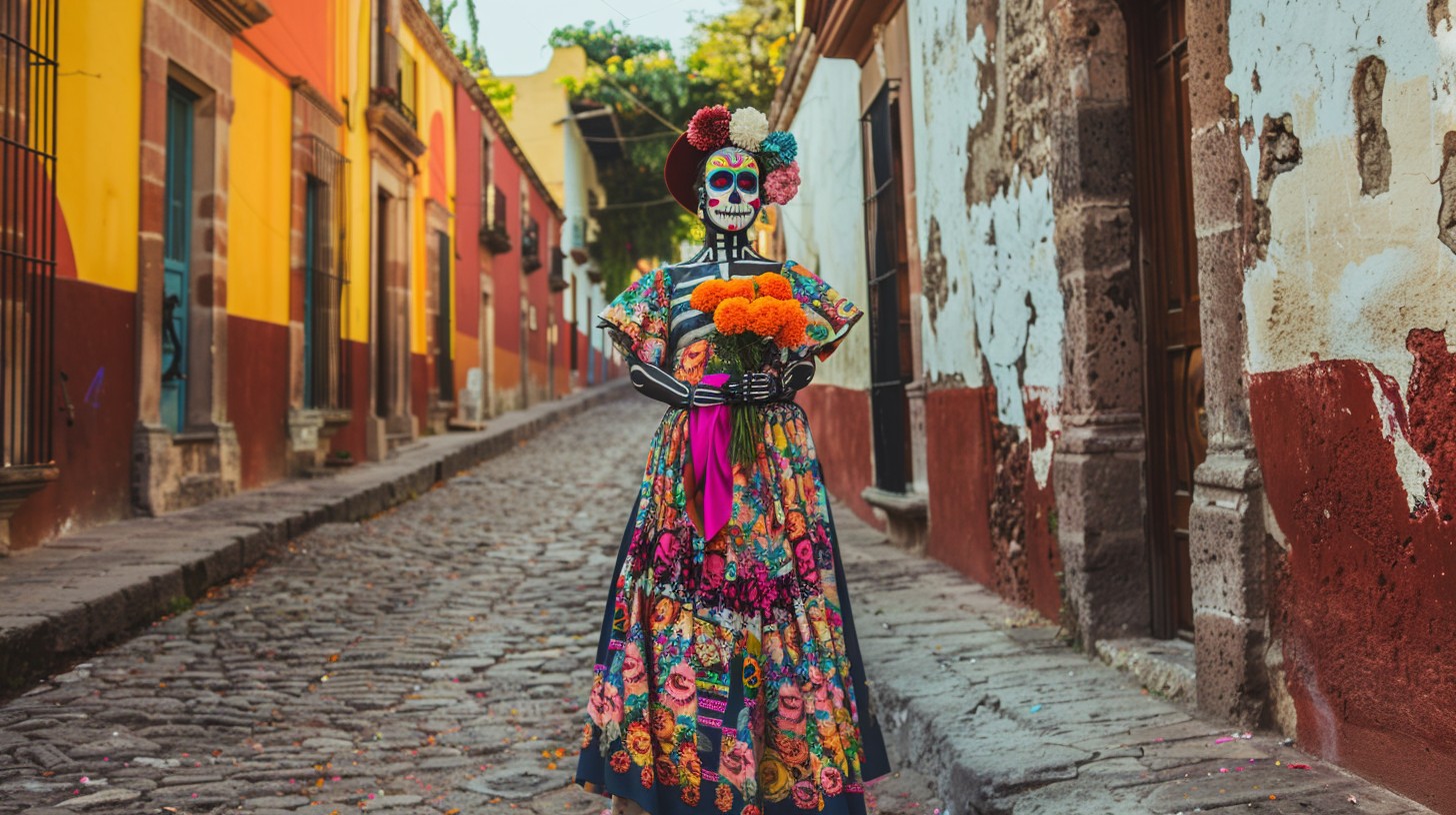 Free Colorful Skeletal Figure Image - Culture, Skeleton, Celebration ...