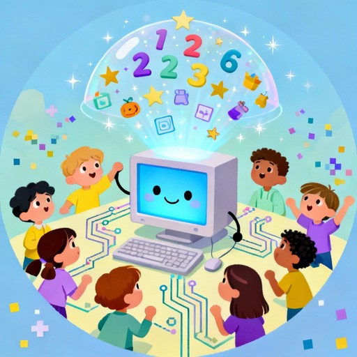 Magical Numbers Computer Free Digital Kids Learning Image - Children, Coding, Digital | Download ...