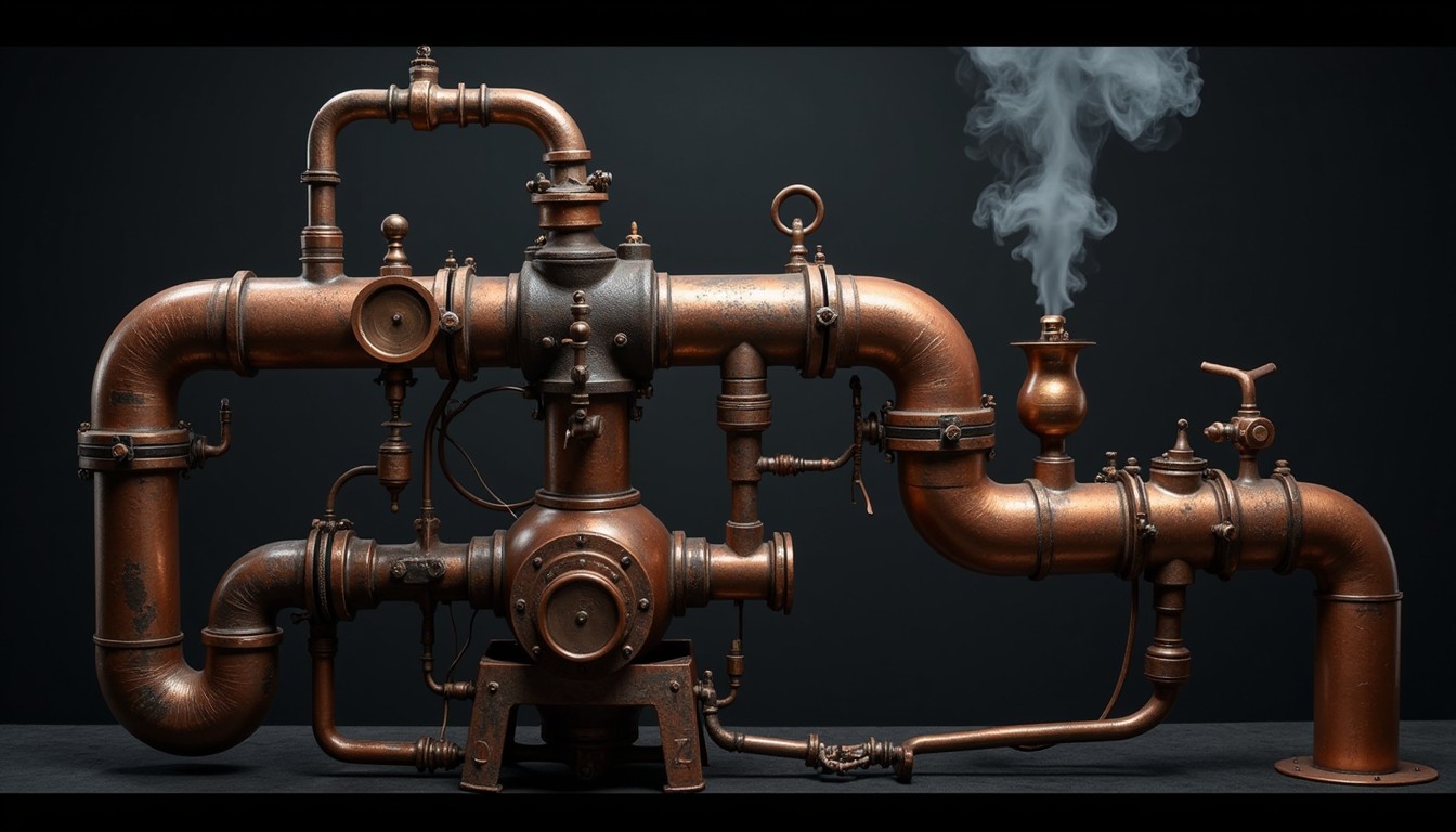 Copper Steam Line Free Copper Steam Apparatus Image - Copper, Pipes, Steampunk | Download ...