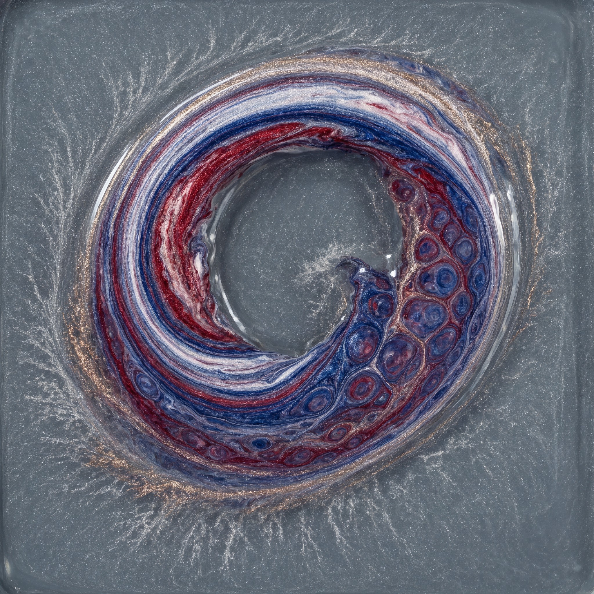 Download Crimson Blue Spiral Image - Abstract, Acrylic, Pour | StockCake
