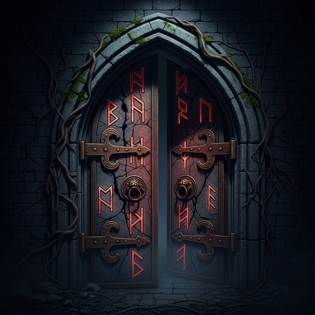 Free Ancient Runic Gateway Photo - Doorway, Gothic, Runes | Download at ...