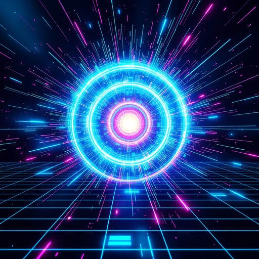 Sun Magic Neon Free Neon Sun Radiates Image - Cyberpunk, Synthwave, Neon | Download at ...