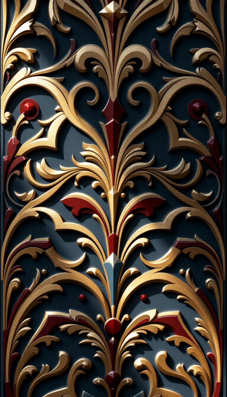 Free Golden Gothic Pattern Image - Artdeco, Gothic, Architectural ...