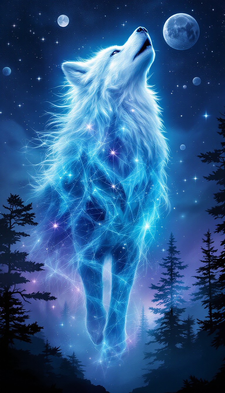 Free Celestial Wolf Spirit Image - Wolf, Spirit, Celestial | Download ...
