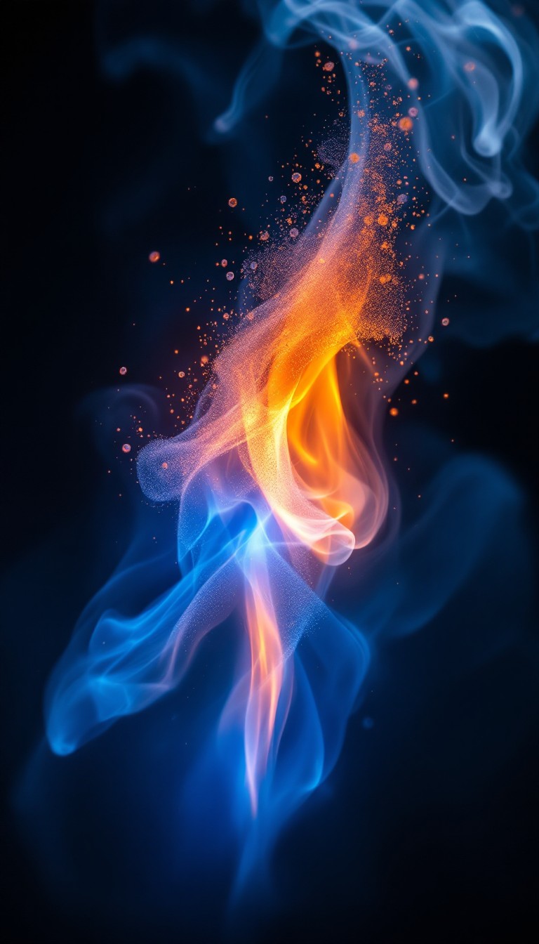 Free Mystical Fire Dance Image - Fire, Flame, Blue | Download at StockCake