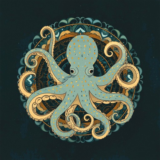 Tonal Octopus Free Elegant Octopus Art Image - Octopus, Illustration, Mandala ...
