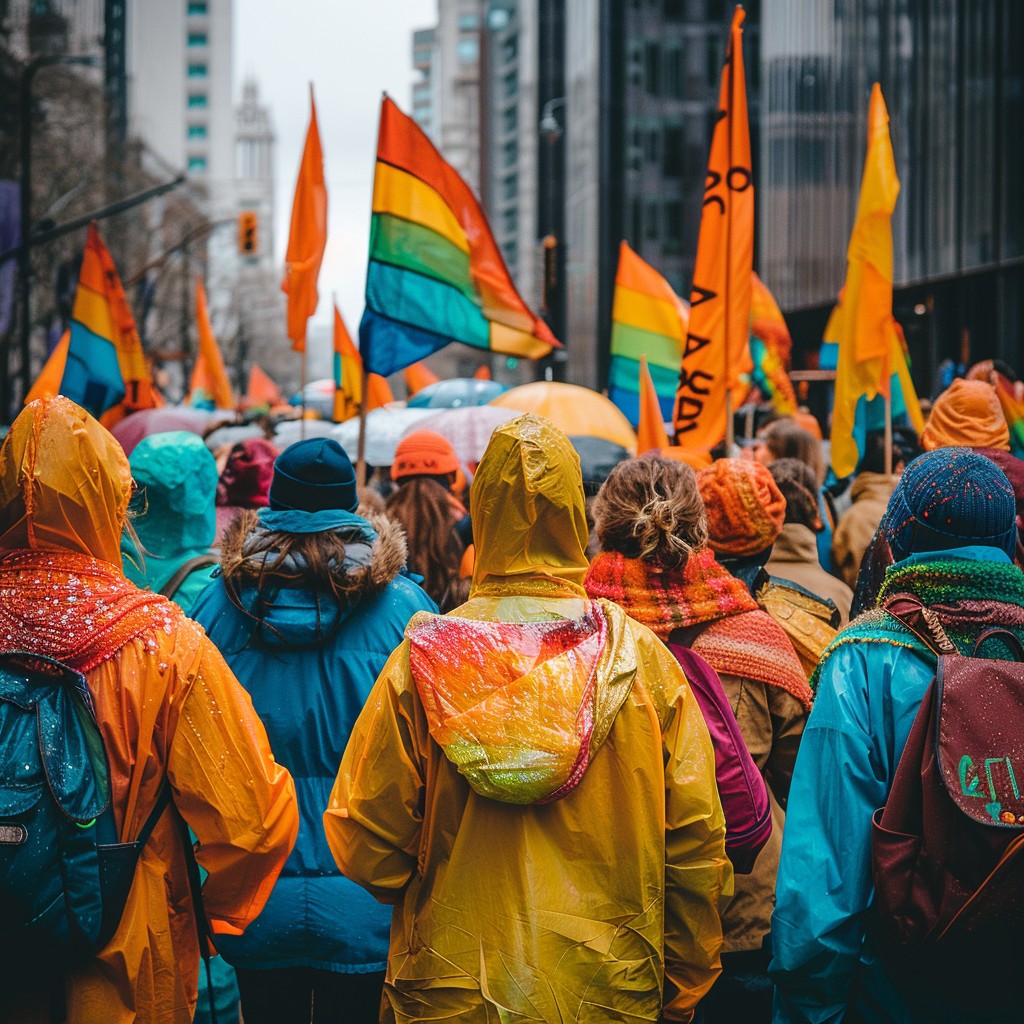 Free Rainy Pride Parade Image - Rain, Pride, Parade | Download at StockCake