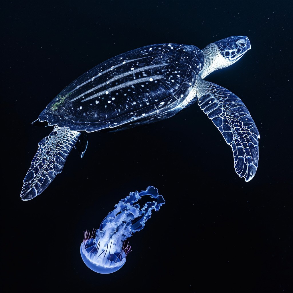 Free Turtle meets jellyfish Image - Turtle, Jellyfish, Ocean | Download ...