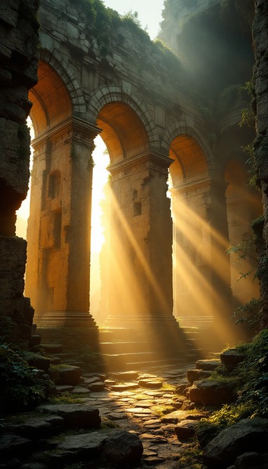 Free Ancient Sunlit Ruins Image - Ancient, Sunset, Ruins | Download at ...