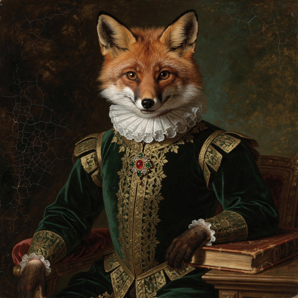 Free Renaissance Fox Gentleman Image - Fox, Renaissance, Portrait ...