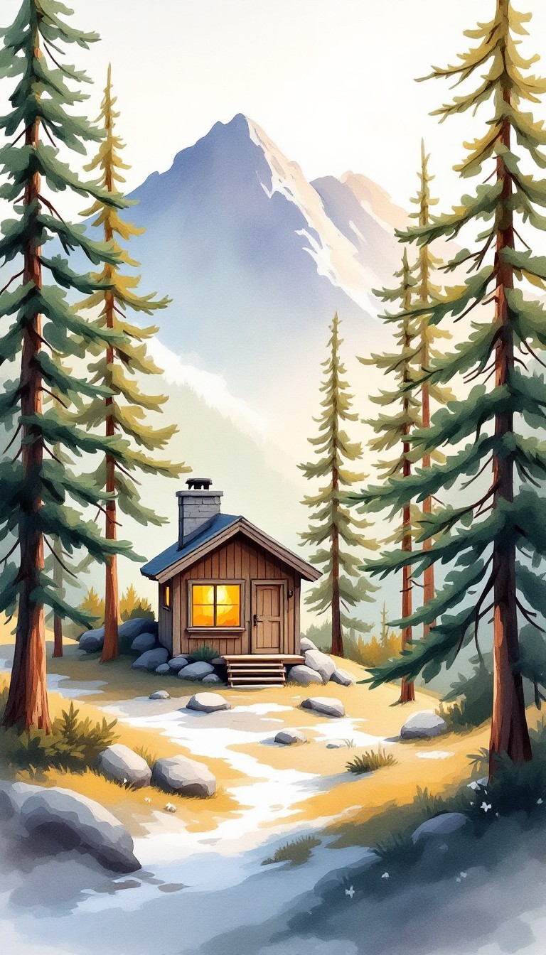 Free Cozy Mountain Cabin Photo - Cabin, Mountains, Forest | Download at ...