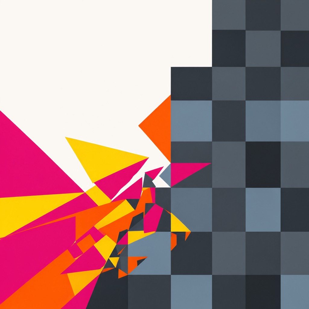 Download Color Fractures Grid Image - Abstract, Geometric, Vector ...